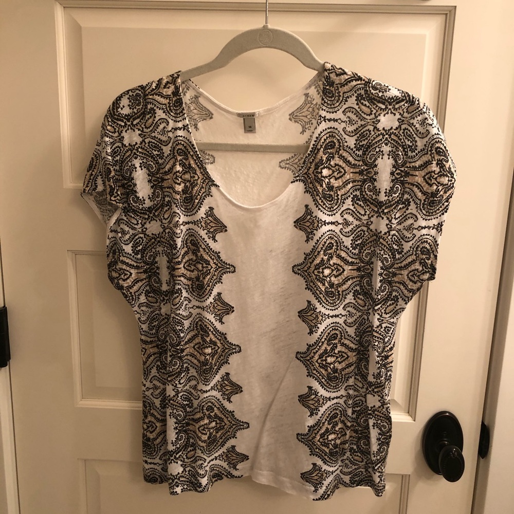 Jcrew 100% linen top